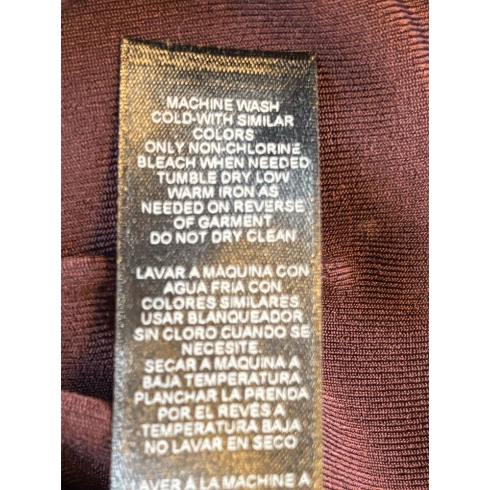 CHICO'S Travelers Dark Mulberry No Tummy Pant 3/XL Pull On Straight Leg Comfort - Picture 7 of 11